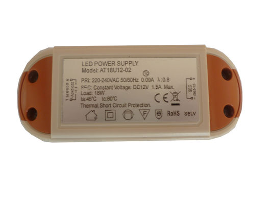 Su geçirmez 12 Volt 30W sabit voltaj Led sürücü ROHS UL EN 61000-3-2