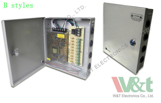 Güvenlik Kameraları için Ev 9 Portlu PTC CCTV Güç Kaynağı Kutusu 115V / 230VAC