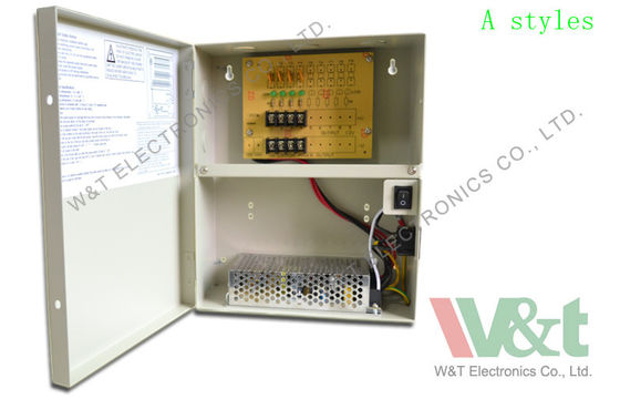 CCTV Kamera, CE / FCC Onayı İçin 8 Kanal 24V 3.5A 12V DC Güç Kaynağı