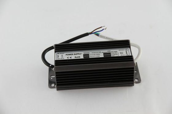 1500mA 50 Watt Siyah Sürekli Akım LED Driver Plastik Kasa, 36V LED Driver Güç Kaynağı