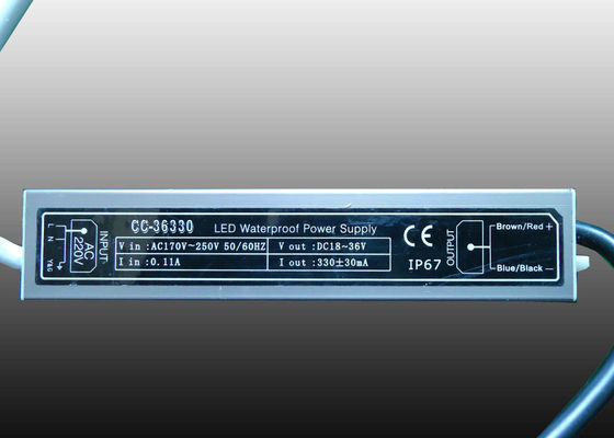 36V 330mA AC DC Sabit Akım LED Güç Kaynağı Sürücü, Kısa Devre Koruması
