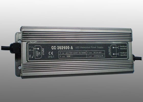 Dış Mekan LED Aydınlatma 2400mA Sabit Akım Su geçirmez LED Güç Kaynağı