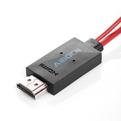 6.5 Ayaklar MHL 11 Pin Mikro USB&#39;den HDMI Adaptör Kablosuna Samsung için 1080P HDTV
