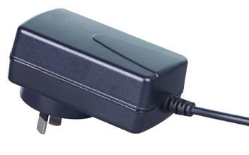 Black Wall Mount Australia 24W Router Power Adapter 12V 2A ，Over Voltage Protection