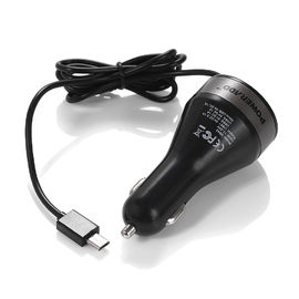 4.2A 21W Three USB Port Car Charger With Built-in Micro USB Cable Power Adapter
