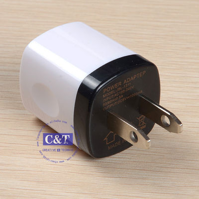 Iphone 6/6 Plus 5s Samsung için USB Seyahat Ev 1.0 Amp Güç Adaptörü Duvar Şarj Cihazı Tak