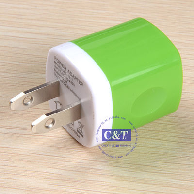 Iphone 6/6 Plus 5s Samsung için USB Seyahat Ev 1.0 Amp Güç Adaptörü Duvar Şarj Cihazı Tak