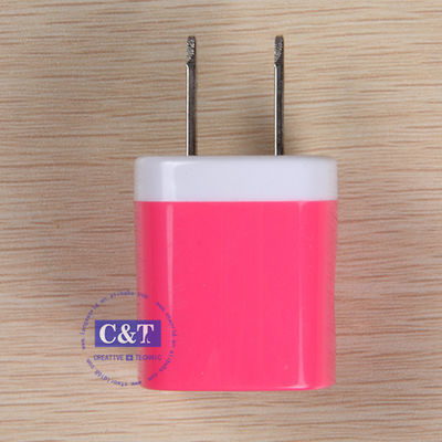 Iphone 6/6 Plus 5s Samsung için USB Seyahat Ev 1.0 Amp Güç Adaptörü Duvar Şarj Cihazı Tak