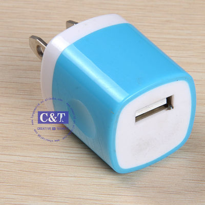 Iphone 6/6 Plus 5s Samsung için USB Seyahat Ev 1.0 Amp Güç Adaptörü Duvar Şarj Cihazı Tak