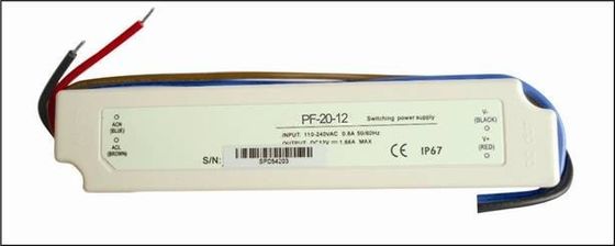 Single Output 20W Constant Voltage LED Driver Waterproof ，24V 12V LED Driver