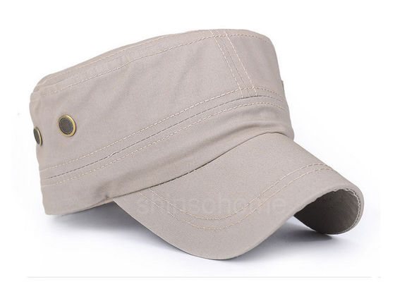 Patch Embroidered 100% Cotton Military Cap Fashion Metal Buckle