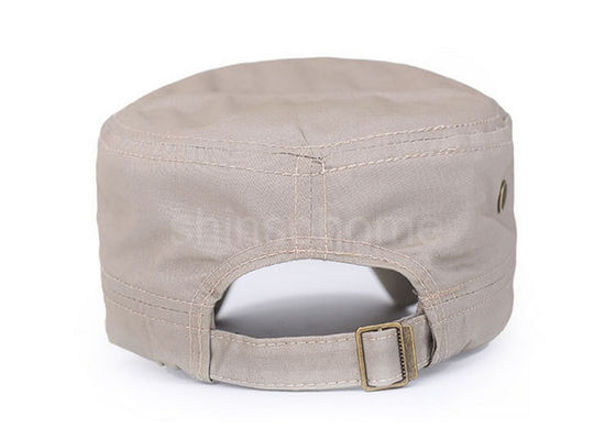 Patch Embroidered 100% Cotton Military Cap Fashion Metal Buckle