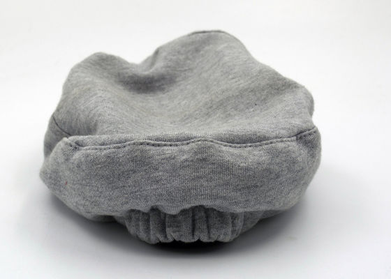 Customized Men / Women Cotton Military Cap Blank Flexfit Grey With Curved Brim