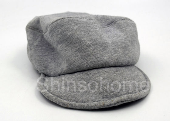 Customized Men / Women Cotton Military Cap Blank Flexfit Grey With Curved Brim