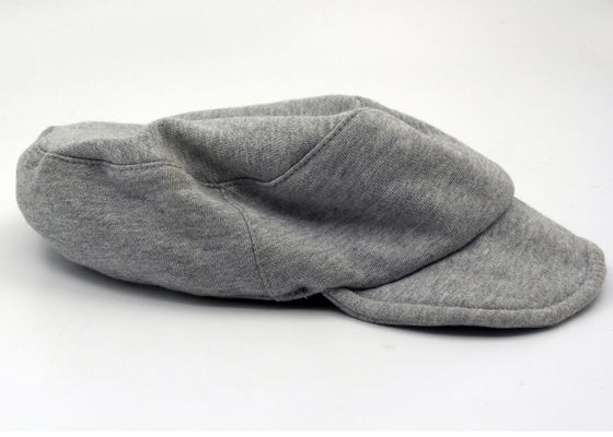 Customized Men / Women Cotton Military Cap Blank Flexfit Grey With Curved Brim
