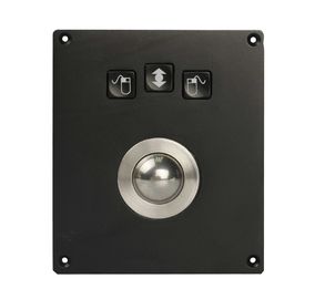 Kırmızı Fenolik Reçine perdesi ile Siyah 25mm Askeri Trackball Vandal Proof