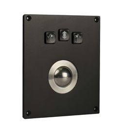 Kırmızı Fenolik Reçine perdesi ile Siyah 25mm Askeri Trackball Vandal Proof