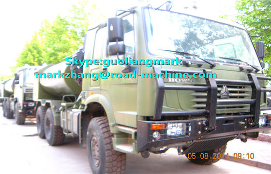SINOTRUK NASIL Yeşil Askeri EURO Standart LHD VEYA RHD ile 6 * 4 Su Tankeri Kamyon 25000L