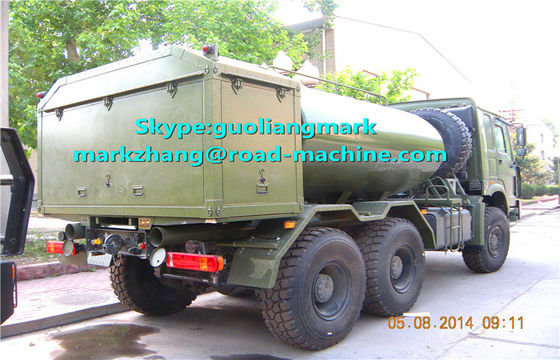 SINOTRUK NASIL Yeşil Askeri EURO Standart LHD VEYA RHD ile 6 * 4 Su Tankeri Kamyon 25000L