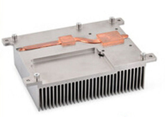Medical Aluminum Copper Pin Fin Heat Sink With 1pc Heat Pipe