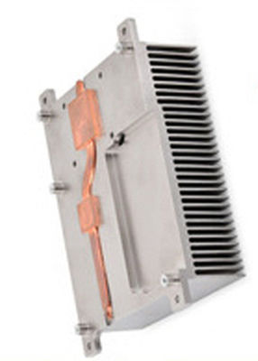 Medical Aluminum Copper Pin Fin Heat Sink With 1pc Heat Pipe