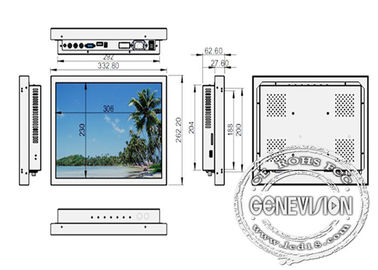 TFT USB CCTV LCD Monitors , Desktop / Wall mounted LCD Display