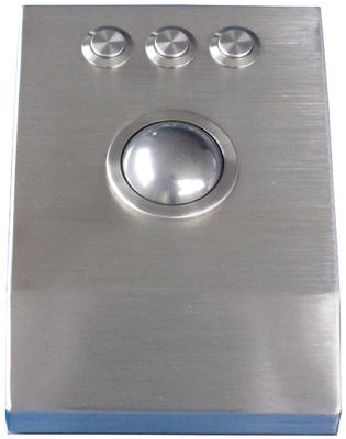 Sağlam metal Paslanmaz çelik masaüstü 38mm lazerli trackball, 1200 DPI çözünürlük