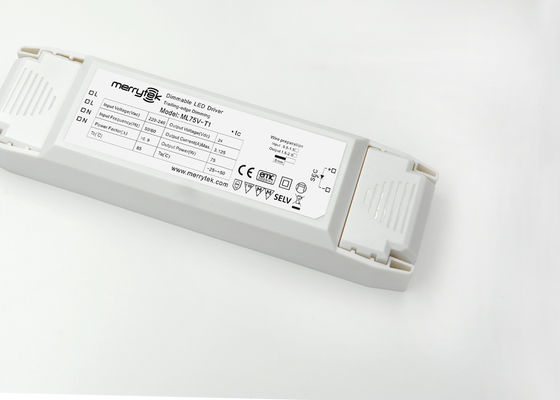 75 Watt Constant Voltage Dimmable LED Driver 24V iP20 CE 30000h Life Time